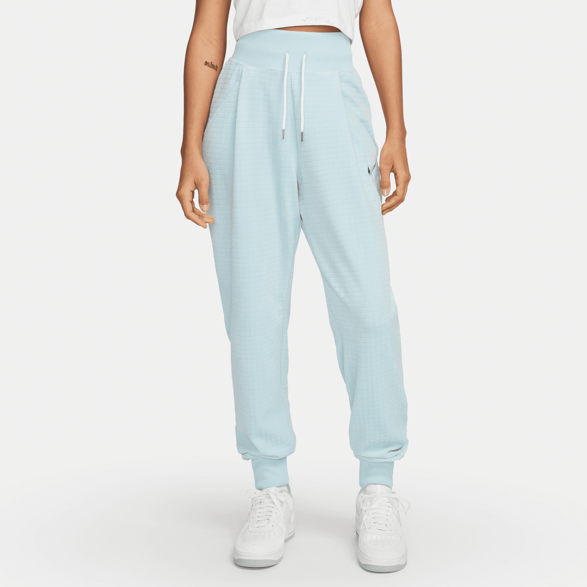 Nike blue velour tracksuit cheap