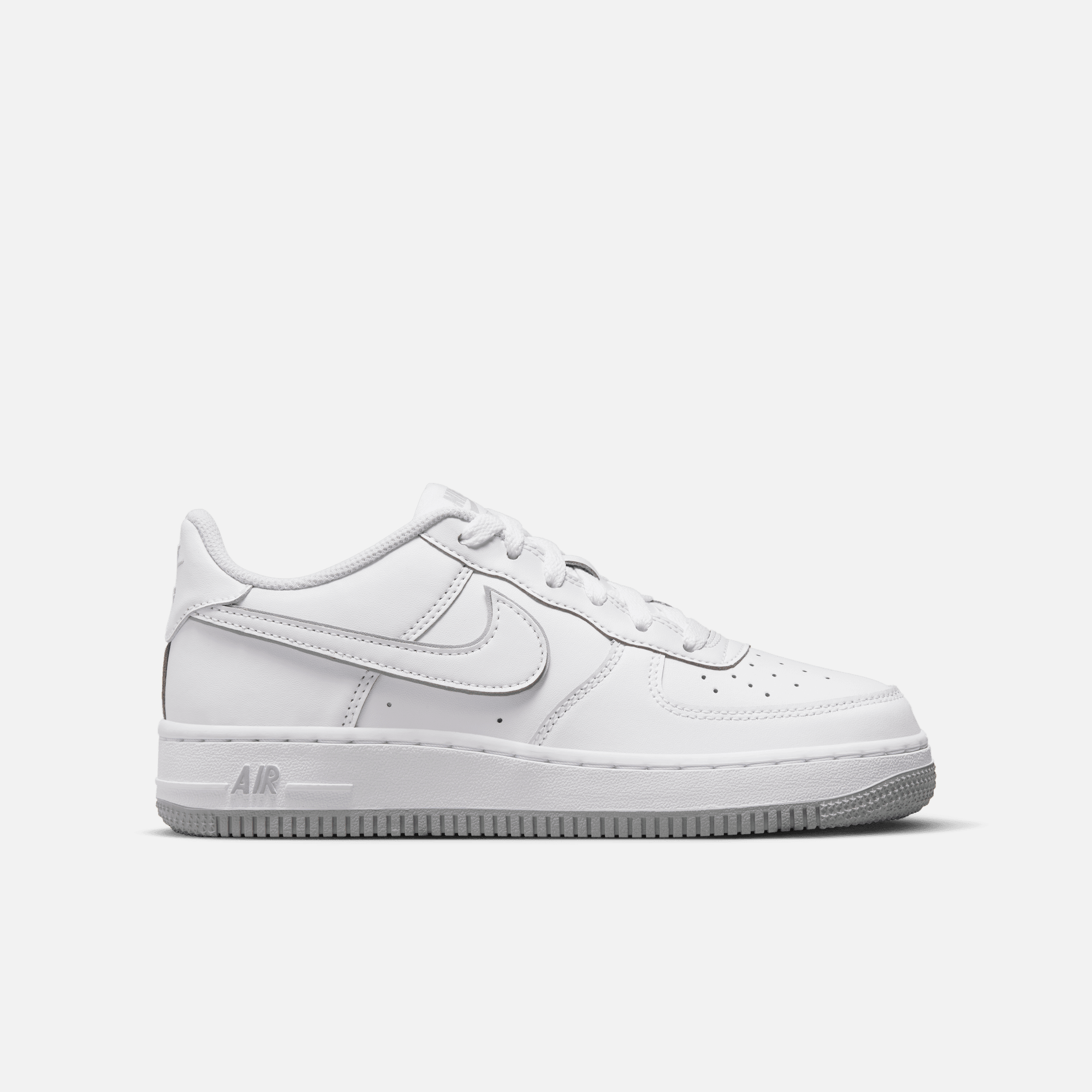 Nike Air Force 1 Low (GS) White Wolf Grey – Puffer Reds