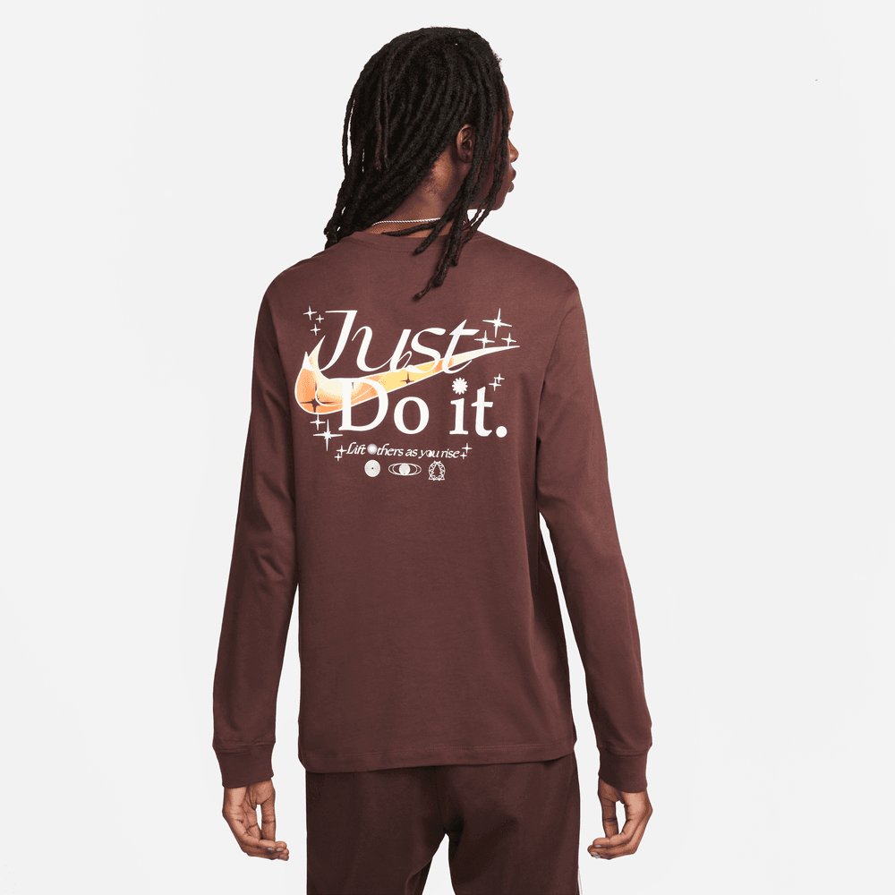 Nike Sportswear Brown Long-Sleeve T-Shirt