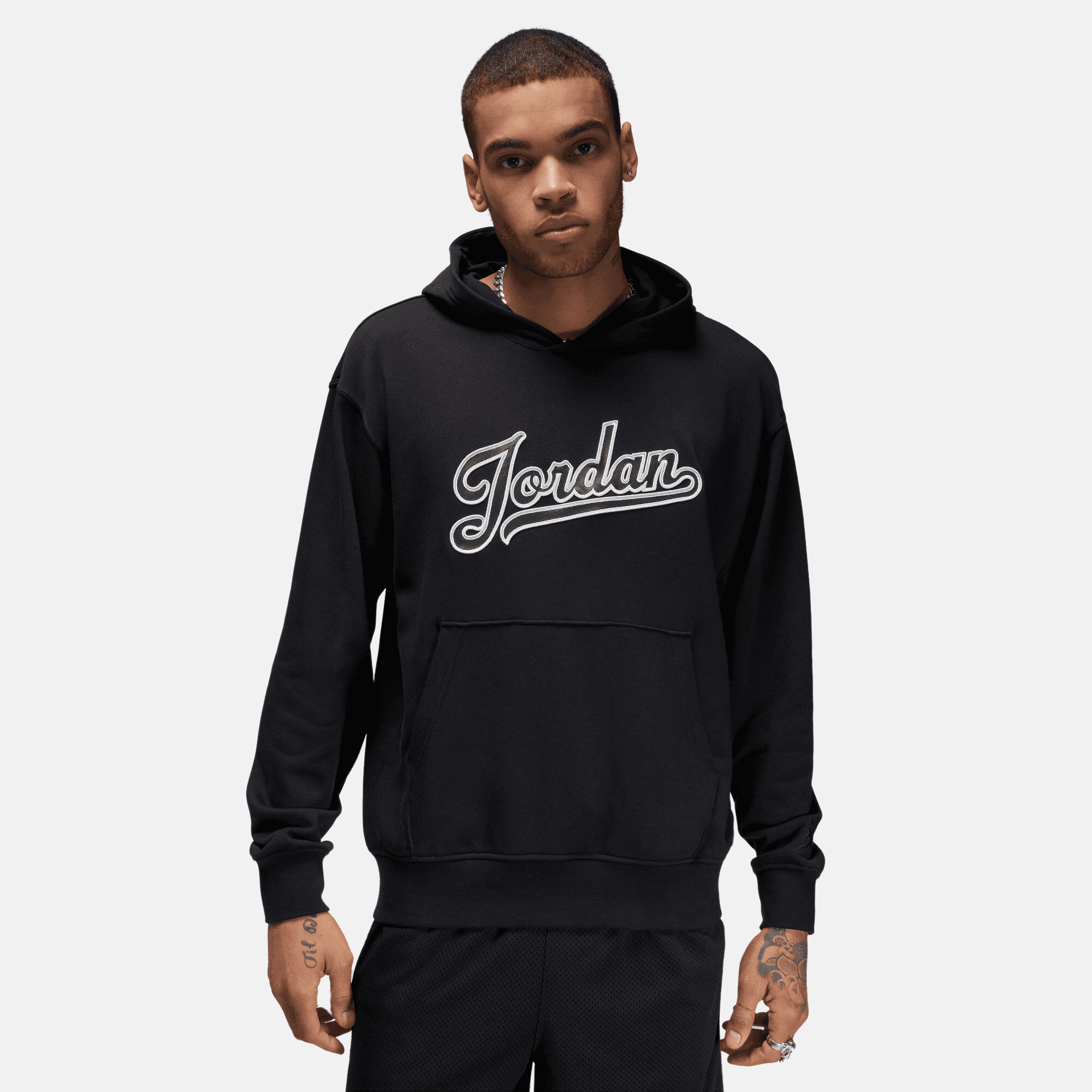 Jordan Flight MVP Men s Fleece Pullover Hoodie Black