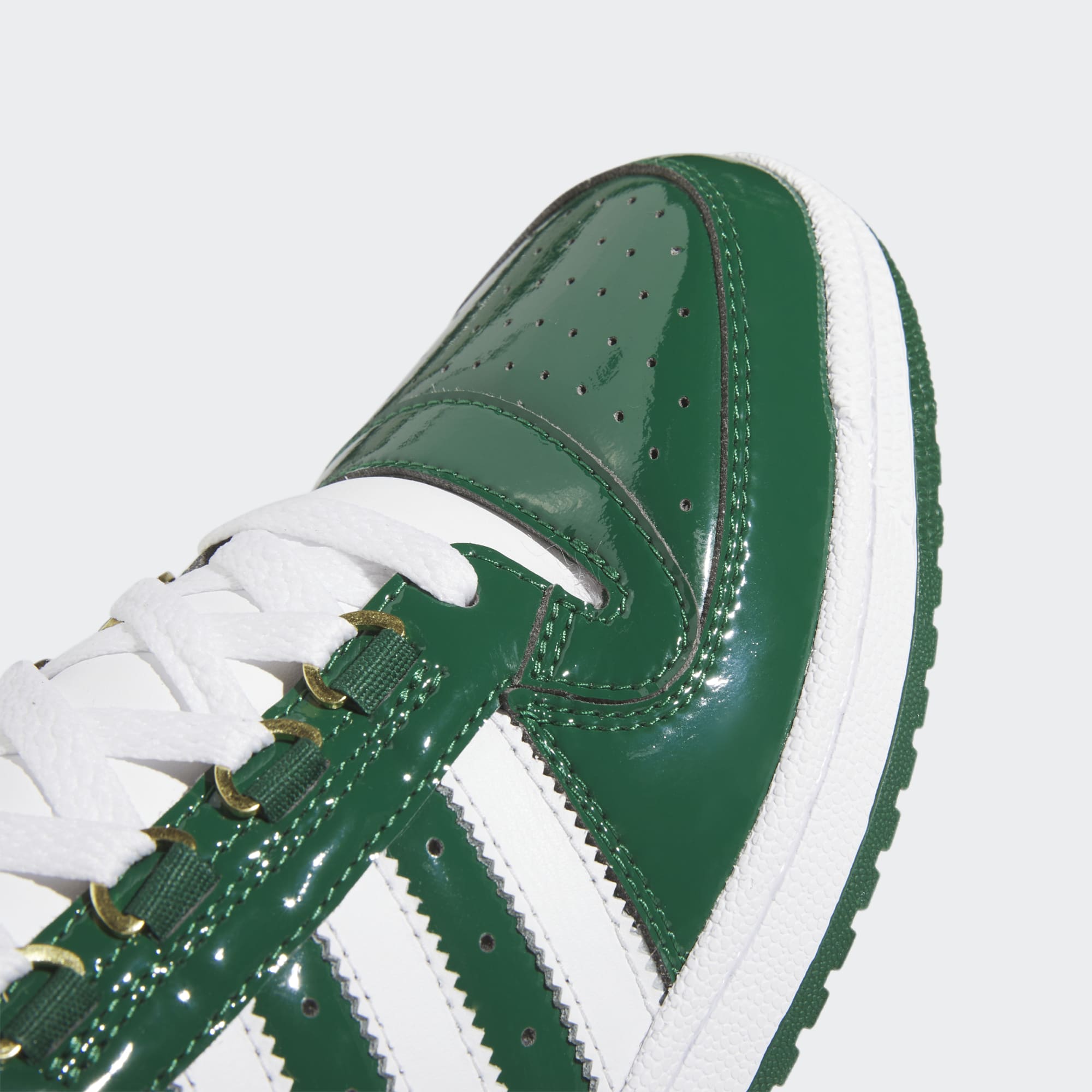 Adidas Top Ten Patent Leather Green White Adidas