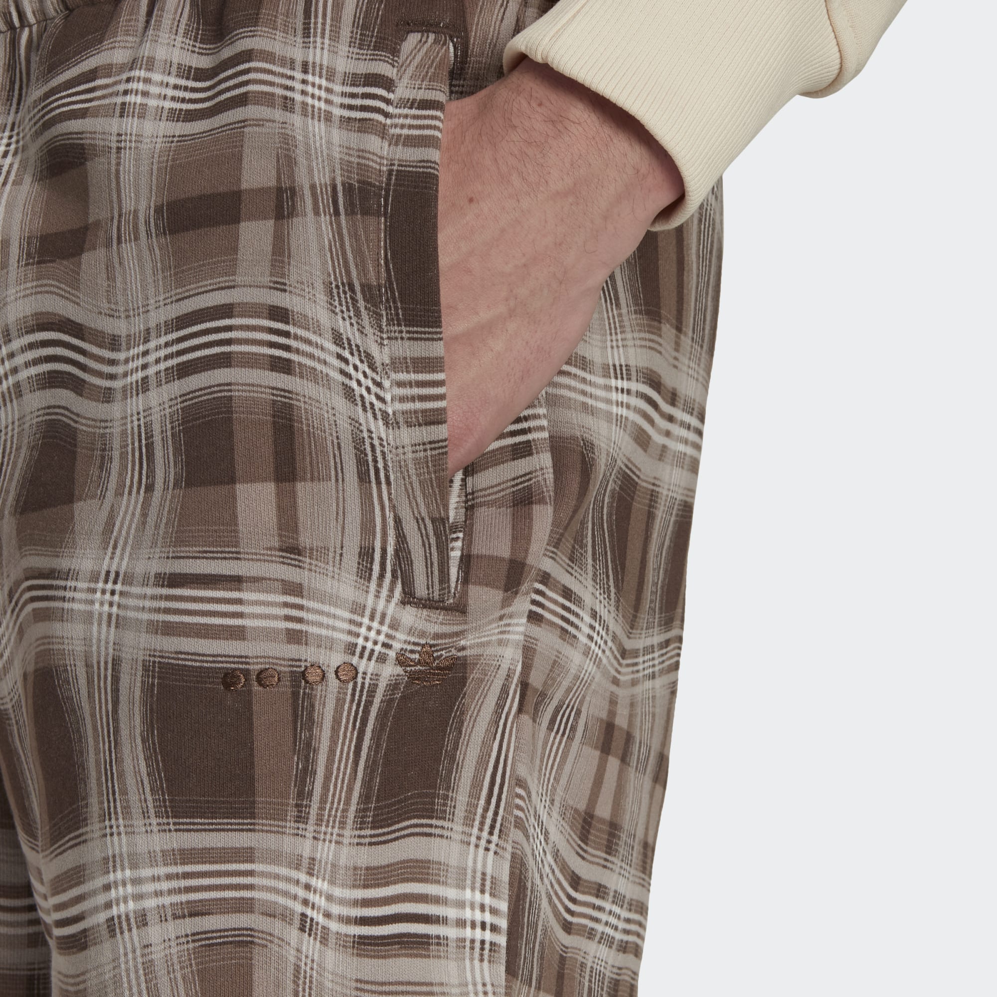 Adidas AOP Plaid Short Chalky Brown Adidas