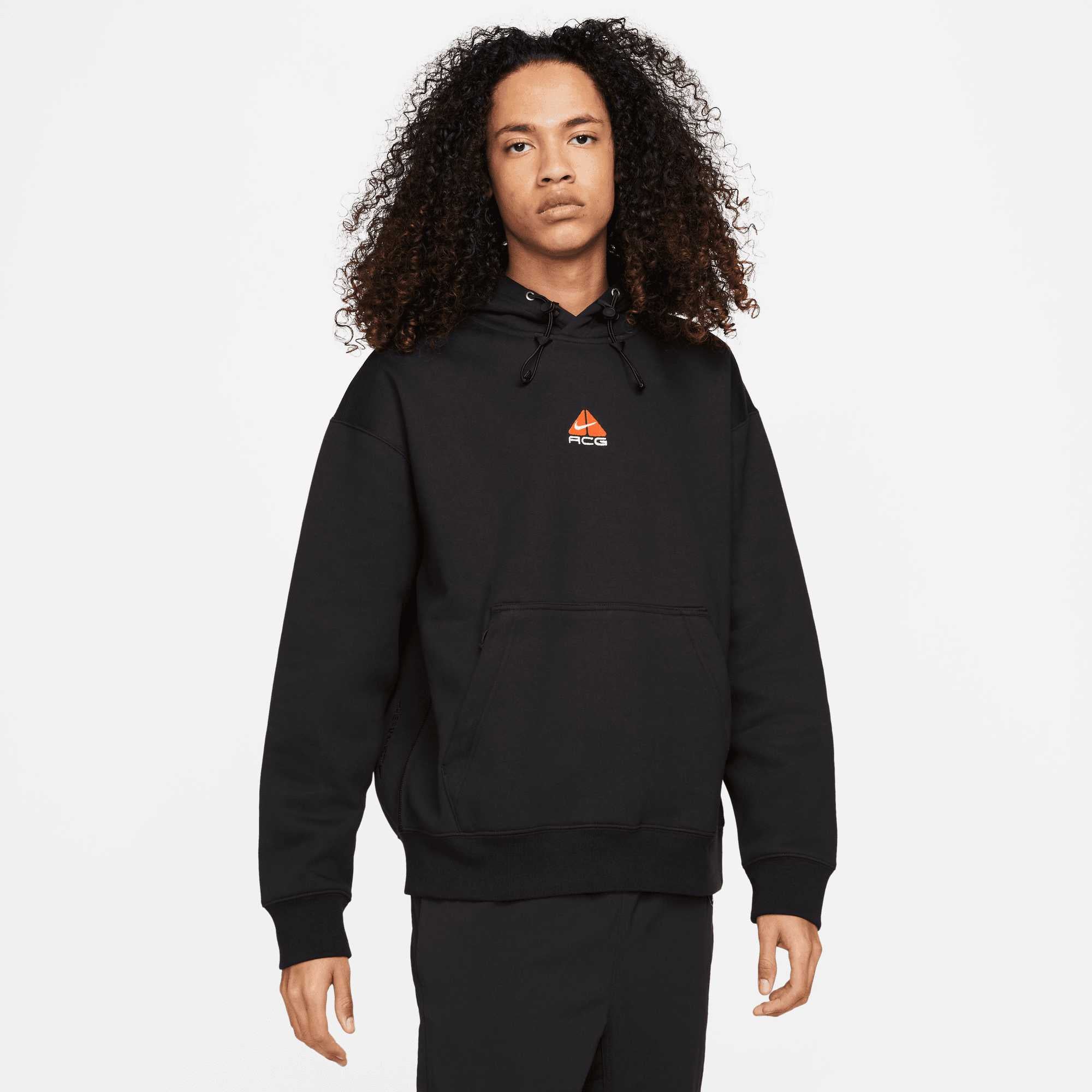 Nike Unisex ACG Therma Fit Pullover Hoodie Black - Puffer Reds