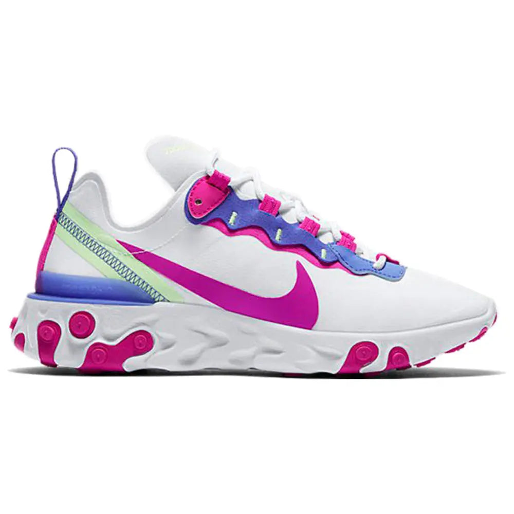 Nike react element 55 women's pink and blue Clearance