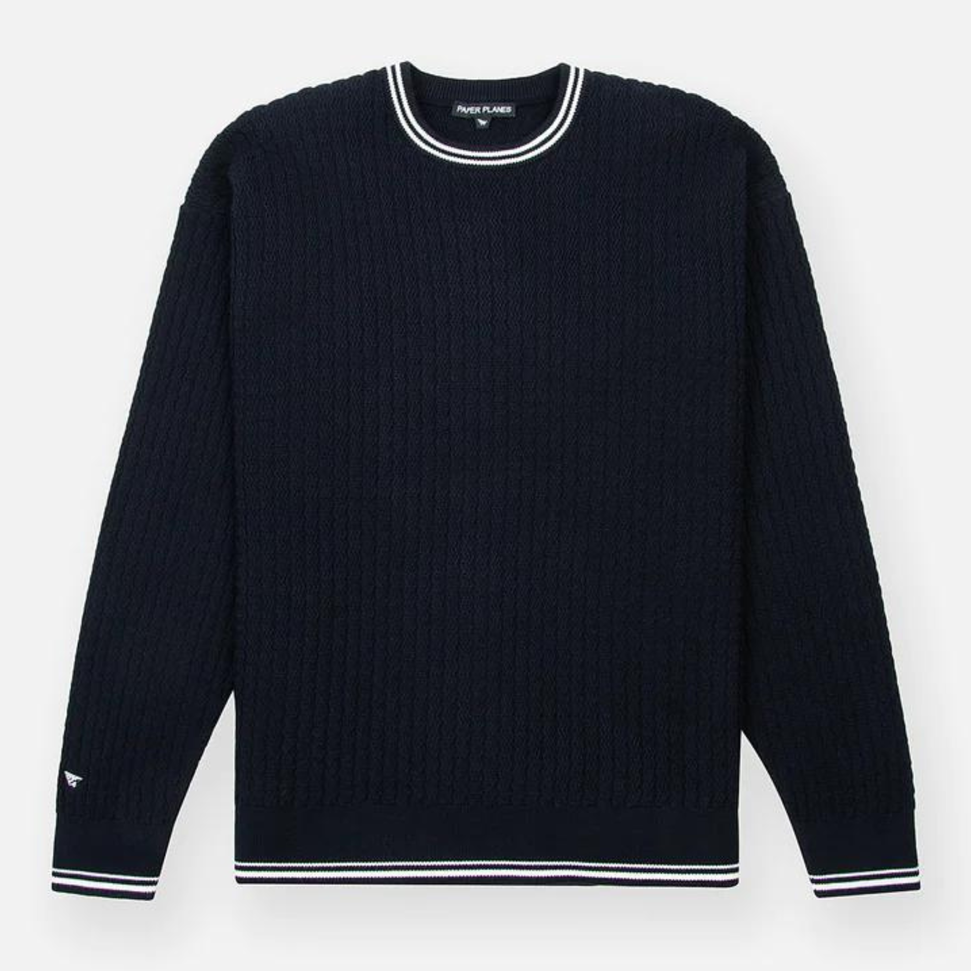 Paper Planes Racked Ribbed Sweater