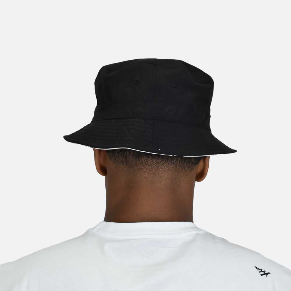 Paper Planes Reversible Bucket Hat Black Sketch Paper Planes