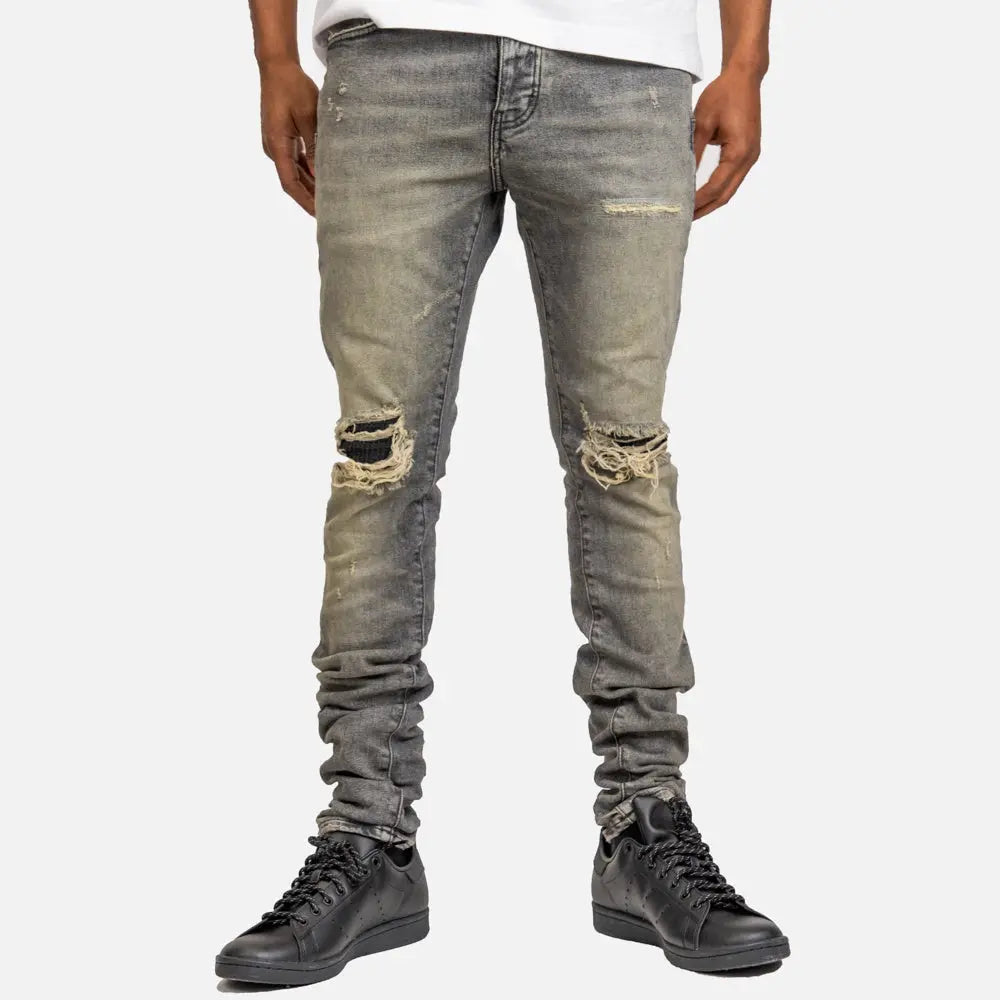 Purple Brand Distressed Dirty Blowout Grey