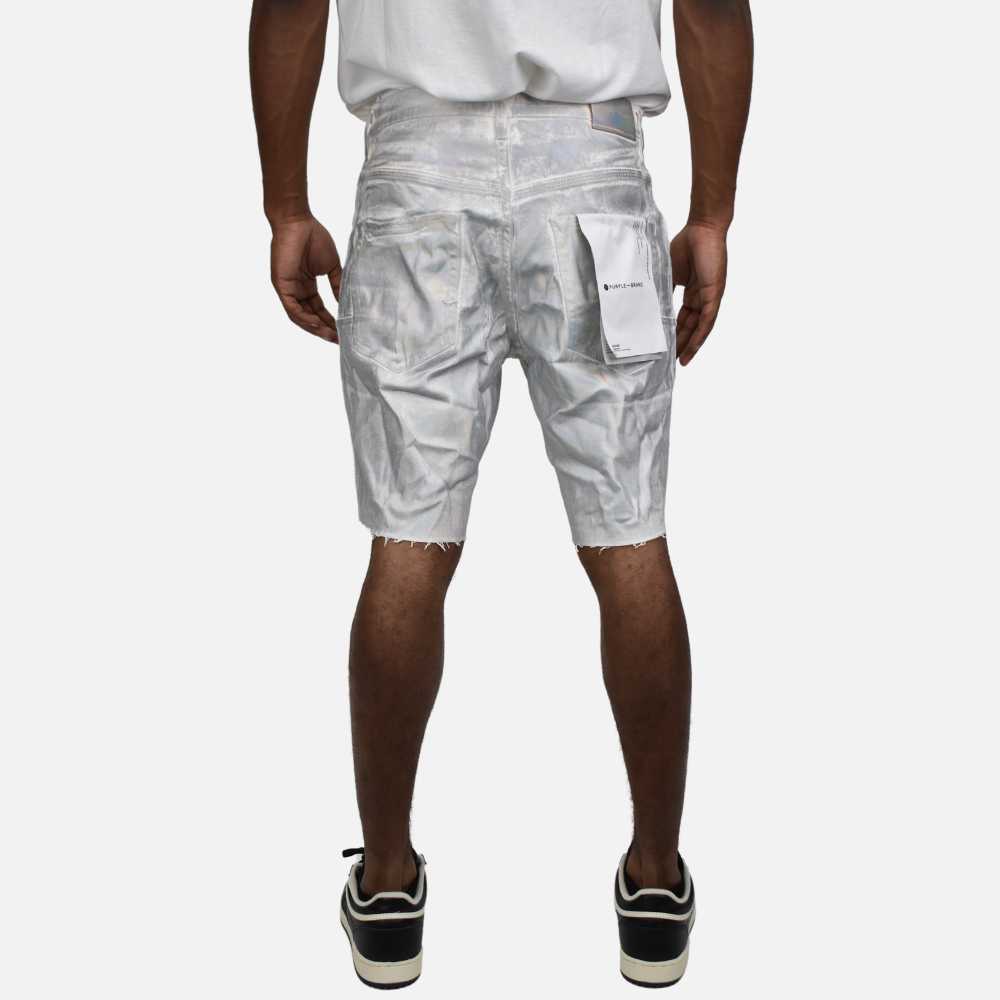 Purple Brand Iridescent Pearl Jean Worn White Purple Brand