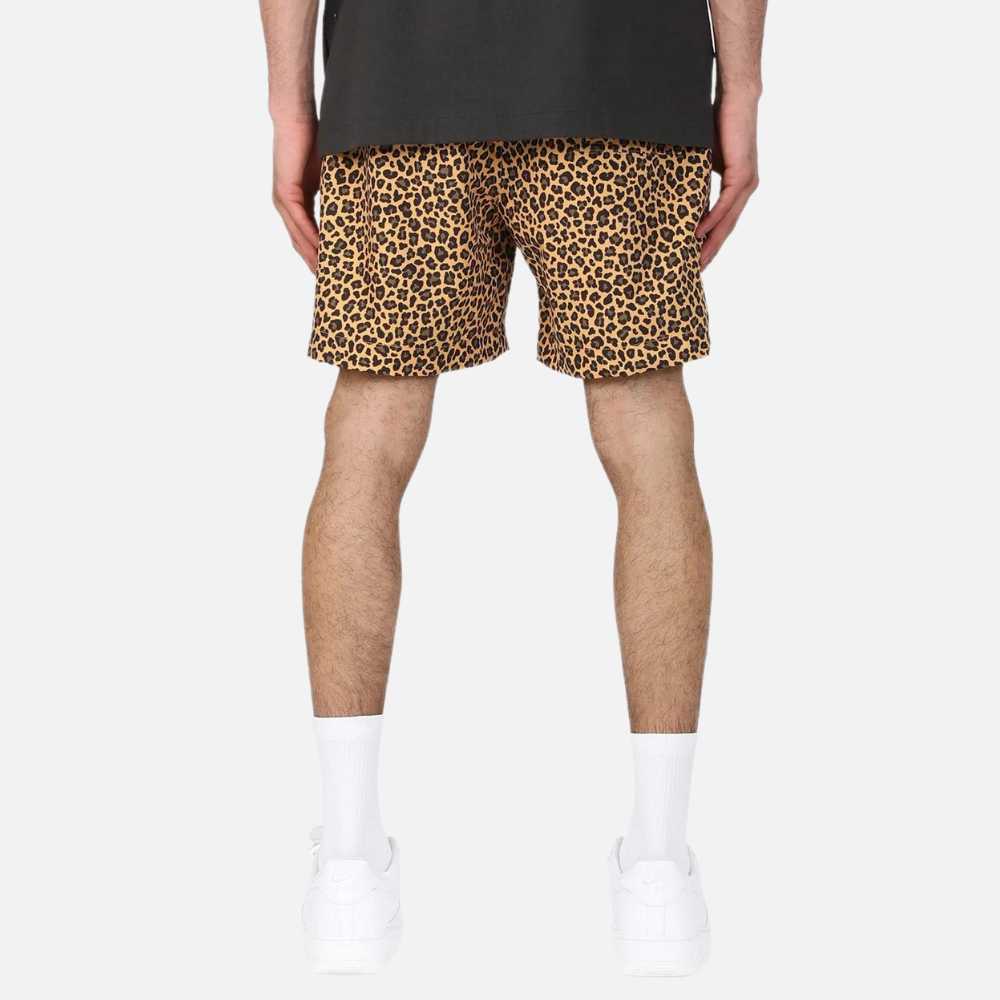 Purple Brand Leopard Printed All Round Short Brown Purple Brand