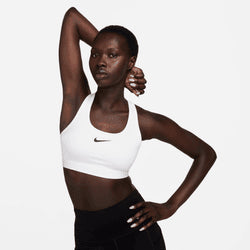 Nike Swoosh Medium Support Women's White Padded Sports Bra – Puffer Reds