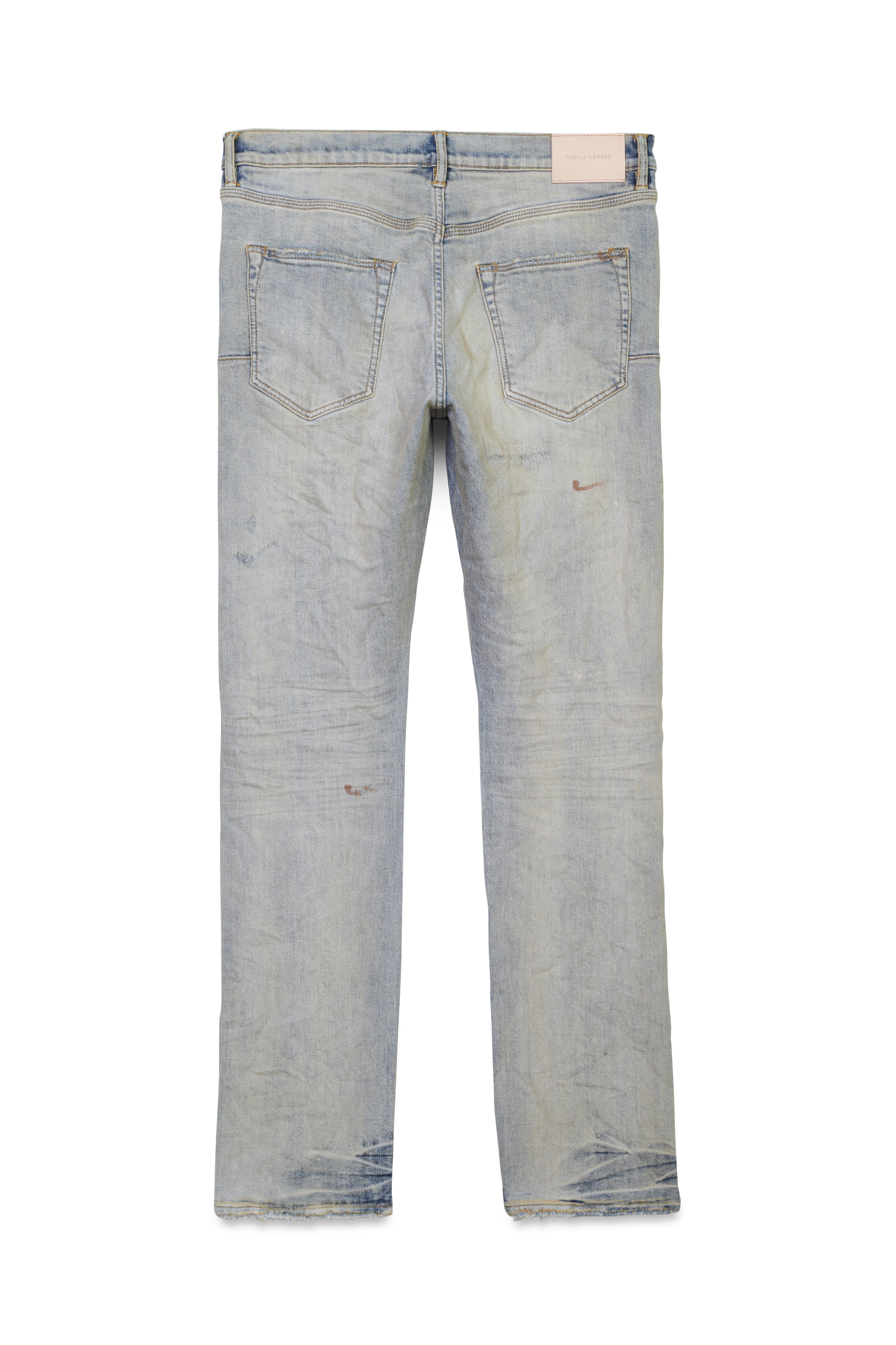 Purple Brand Super Light Indigo Oil Repair Slim Straight Jean Purple Brand