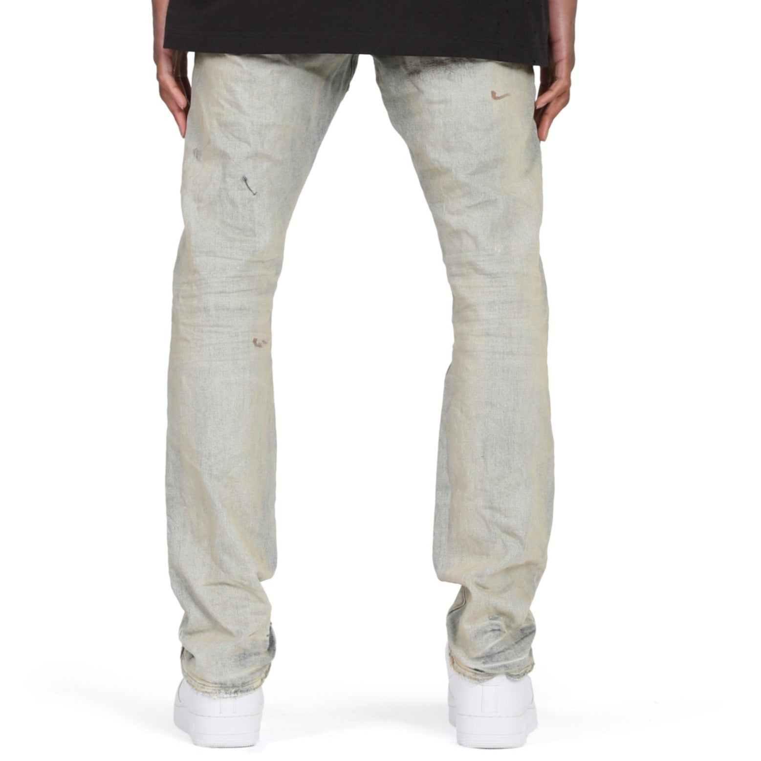 Purple Brand Super Light Indigo Oil Repair Slim Straight Jean Purple Brand