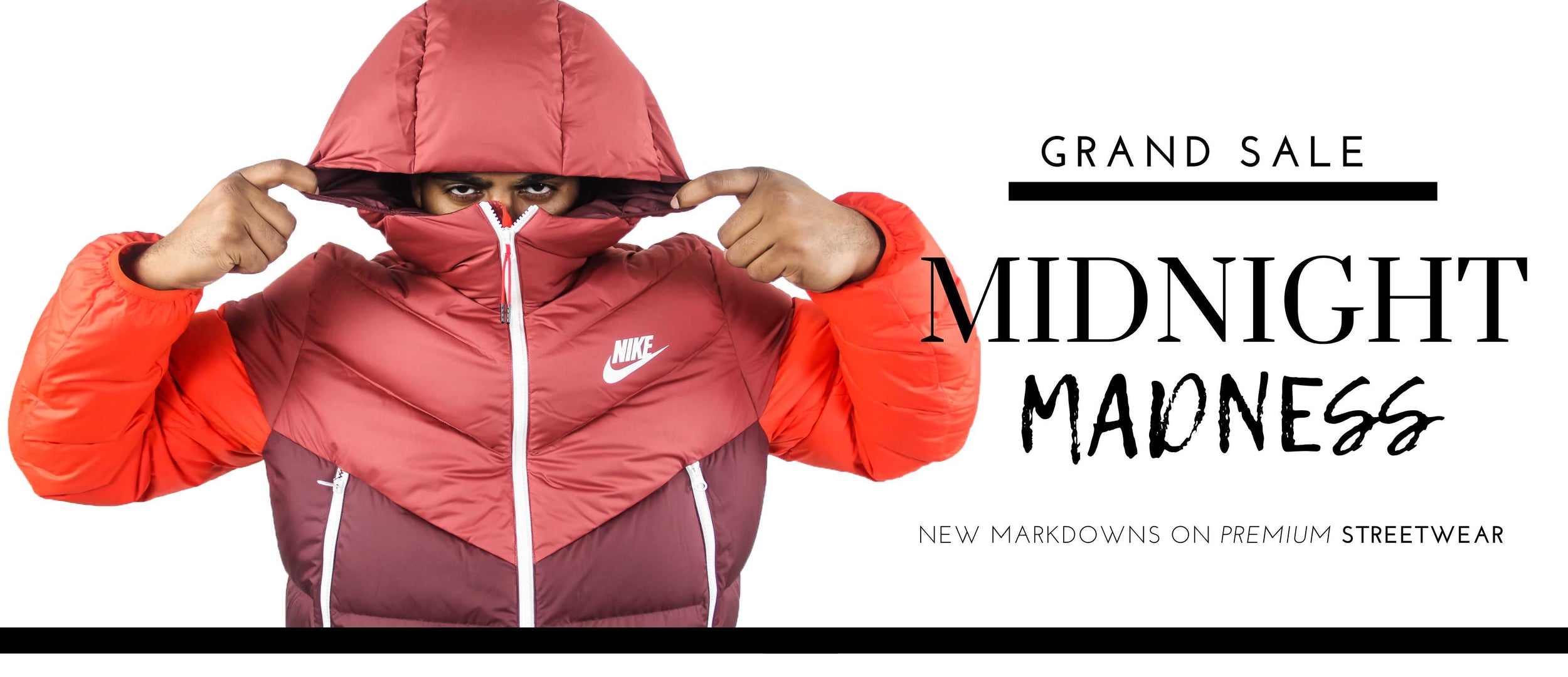 The Midnight Madness Grand Sale Puffer Reds