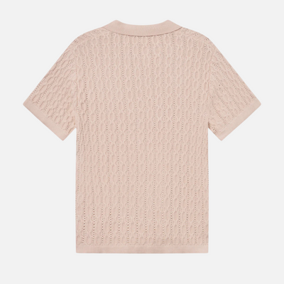 Les Deux Ivory Garrett Knitted Polo Shirt