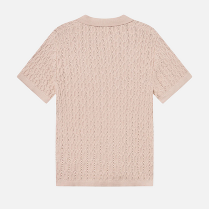 Les Deux Ivory Garrett Knitted Polo Shirt