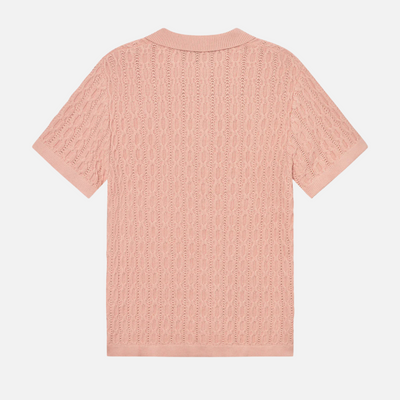 Les Deux Peach Whip Garrett Knitted Polo Shirt