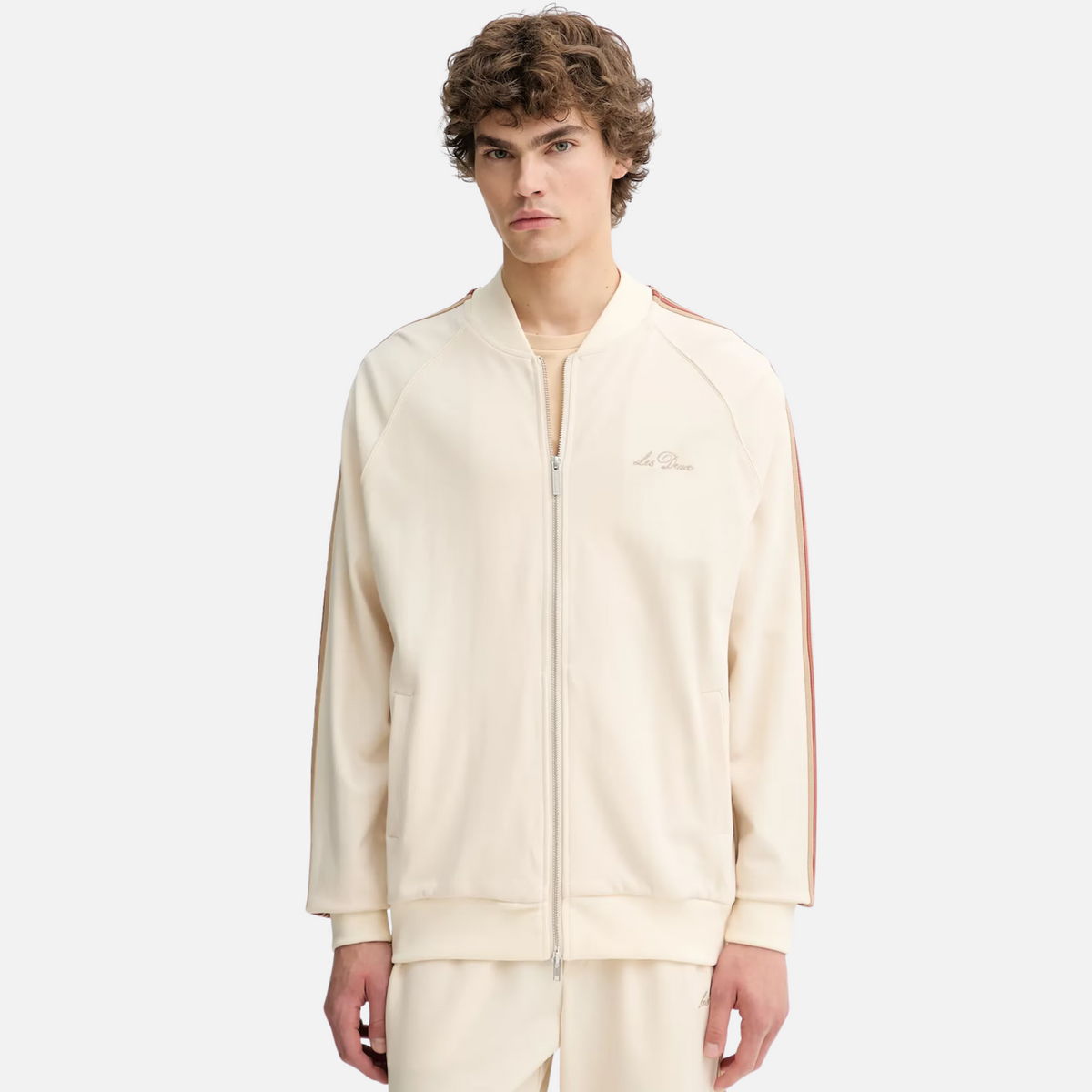 DRAWSTRING TRACK JACKET / IVORY VIAVANDA OUTERWEAR – VIAVANDA