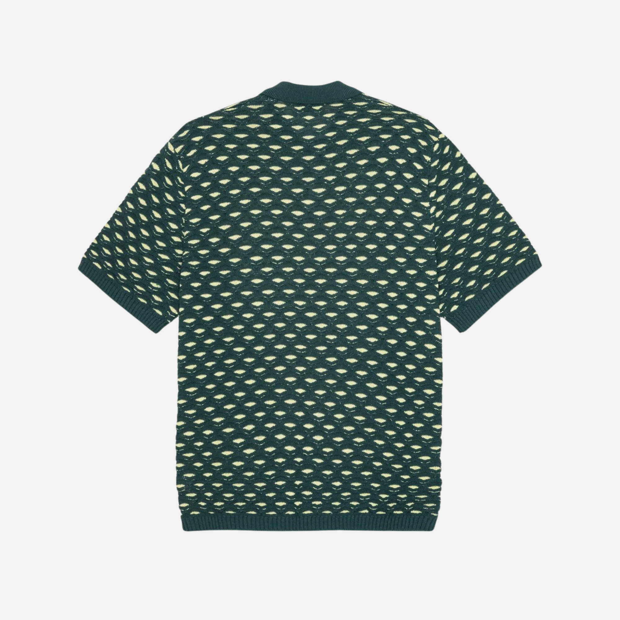 Les Deux Sea Moss Green Esmay Shell Knitted Polo
