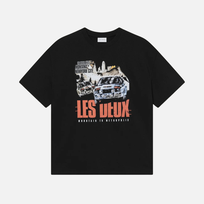 Les Deux Black Cafe Rally T-Shirt