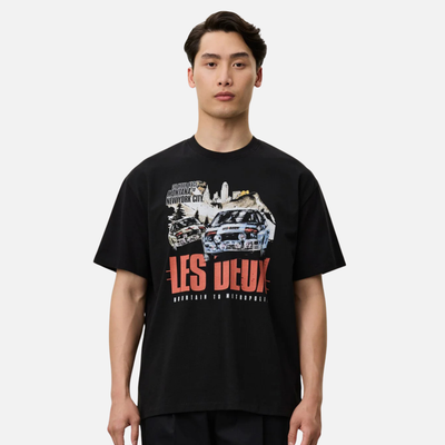 Les Deux Black Cafe Rally T-Shirt