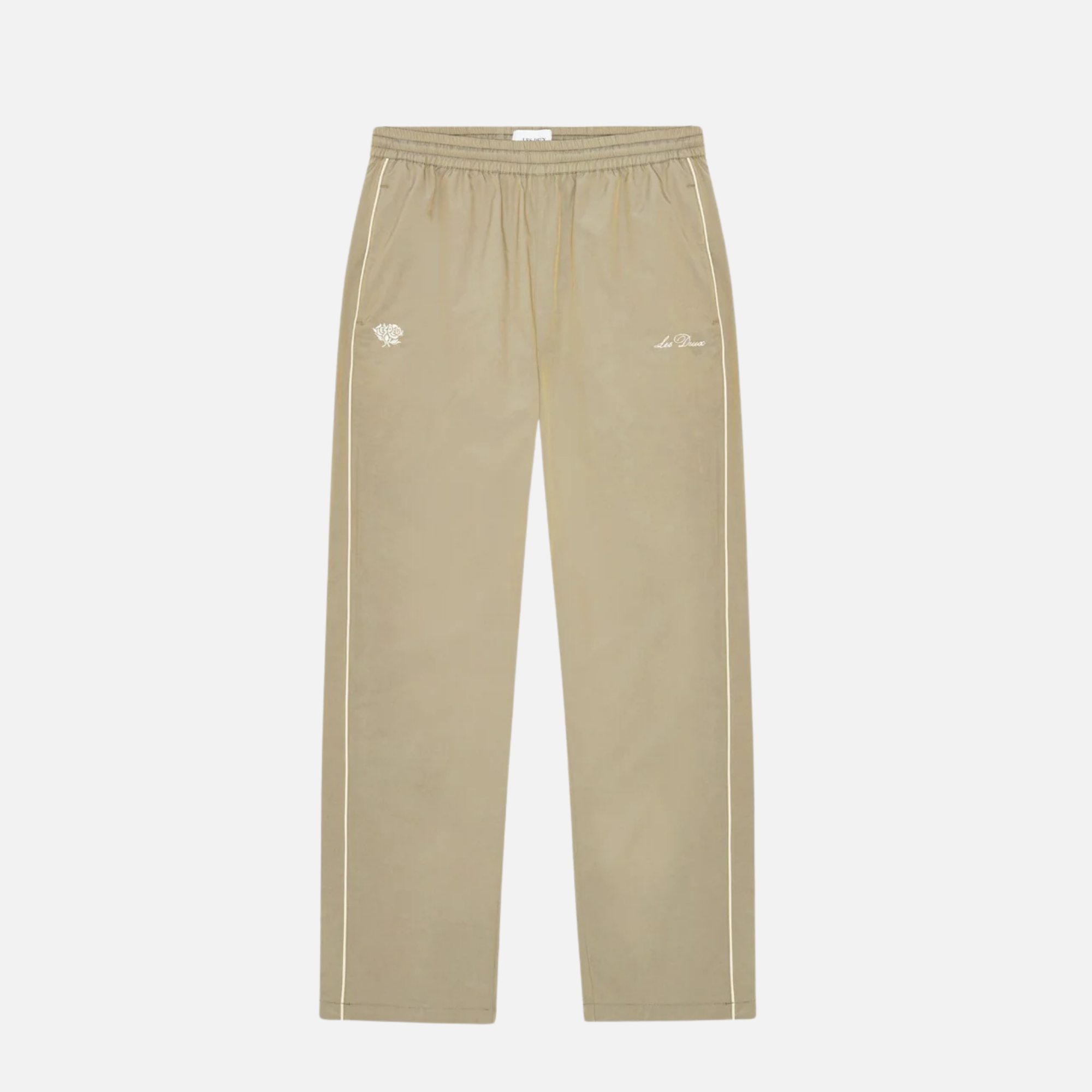 Les Deux Hudson Oak Sand Shiny Track Pants