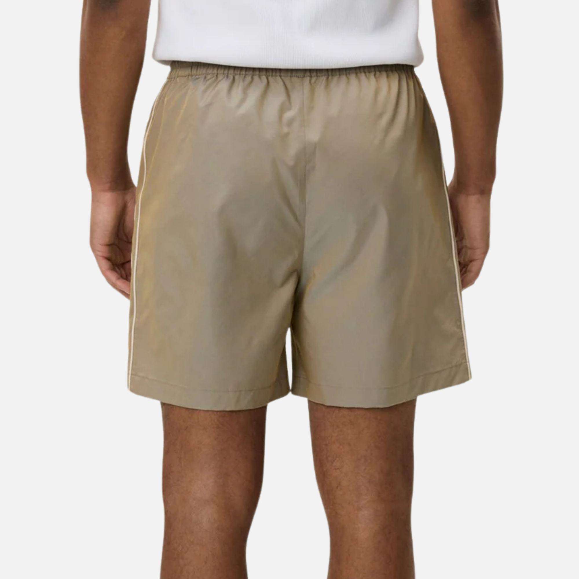 Les Deux Oak Sand Smith Shiny Track Shorts