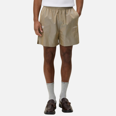 Les Deux Oak Sand Smith Shiny Track Shorts