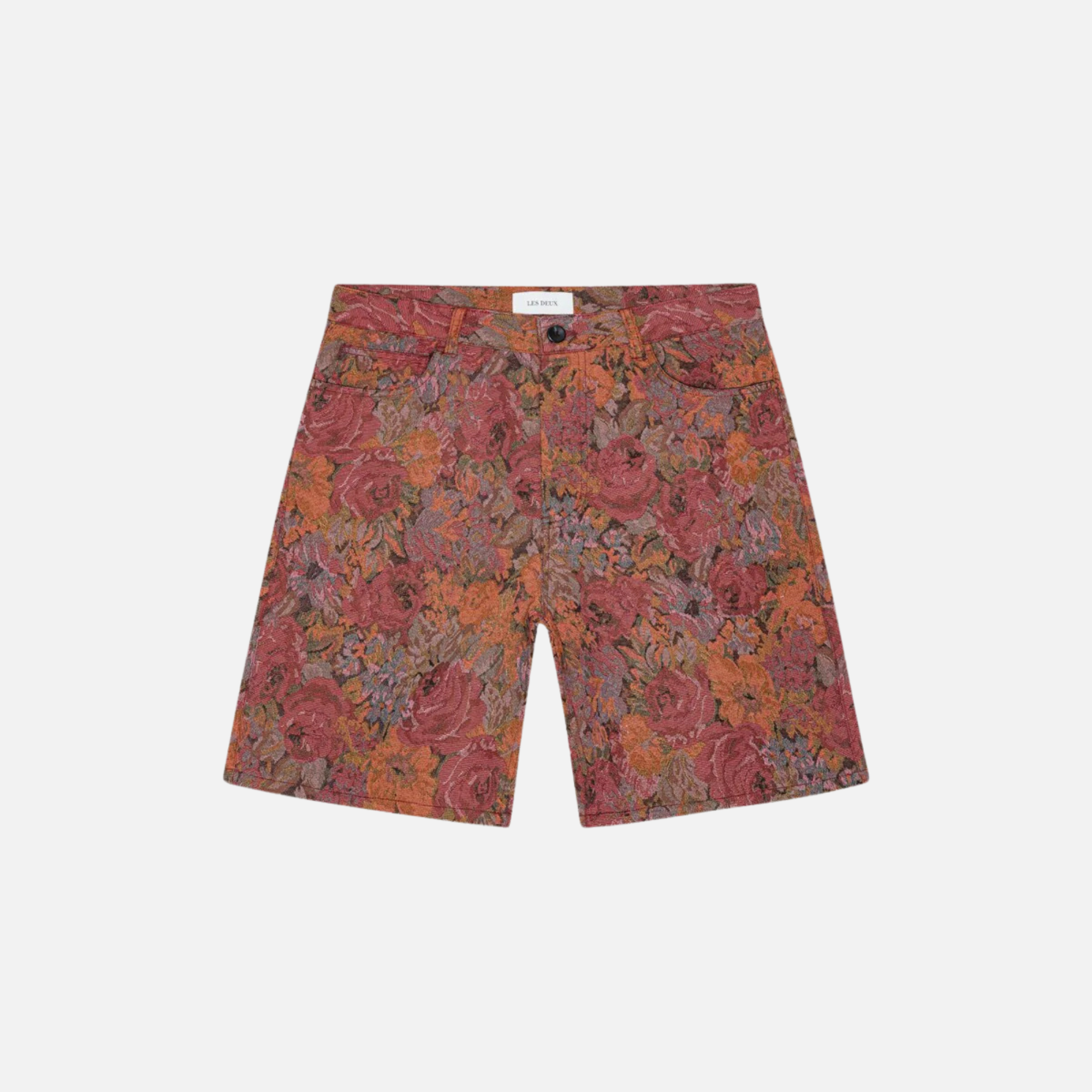 Les Deux Red Dahlia Ryder Jacquard Shorts