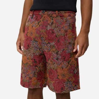 Les Deux Red Dahlia Ryder Jacquard Shorts