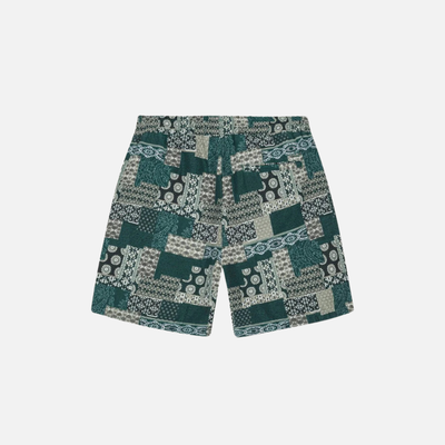 Les Deux Sea Moss Green Otto Jacquard Shorts