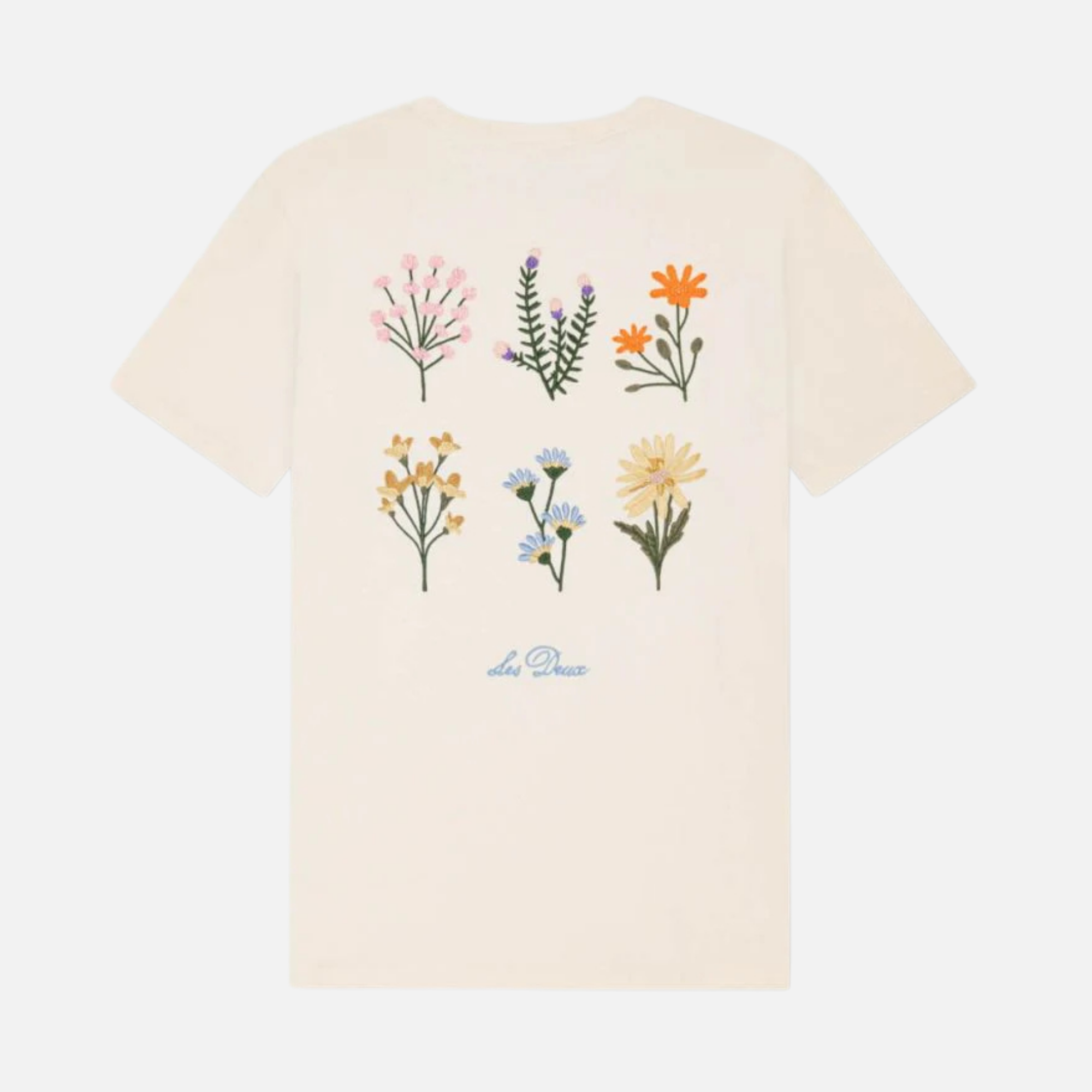 Les Deux Eggnog White Wild Flower T-Shirt