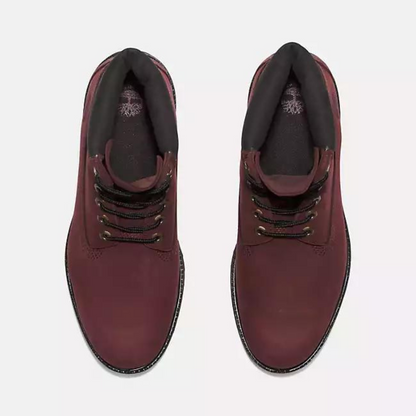 Timberland Premium 6-Inch Waterproof Burgundy Boots