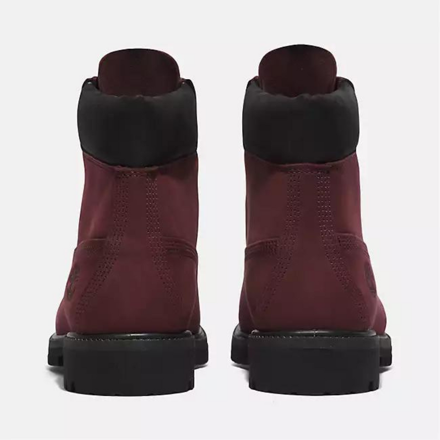 Timberland Premium 6-Inch Waterproof Burgundy Boots