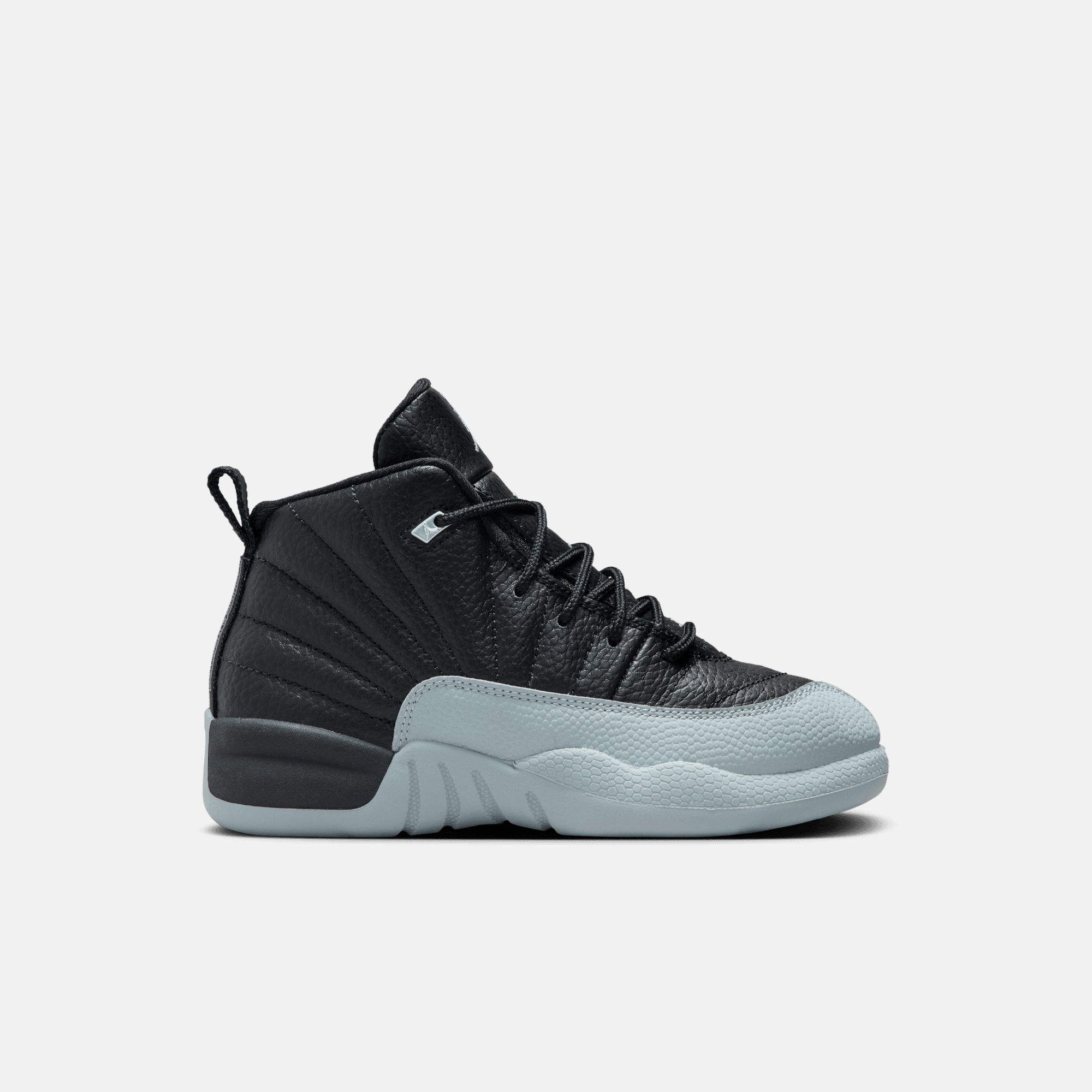 Air Jordan Kids' 12 Retro Black and Wolf Grey (PS)