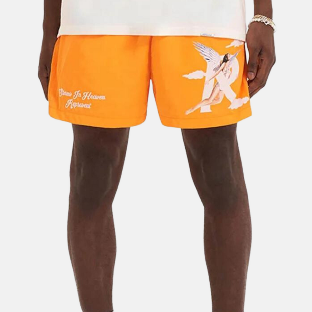 Represent Storms In Heaven Neon Orange Shorts