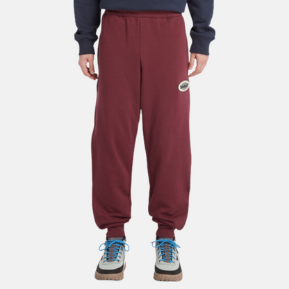 Timberland Oval Logo Burgundy Sweatpants