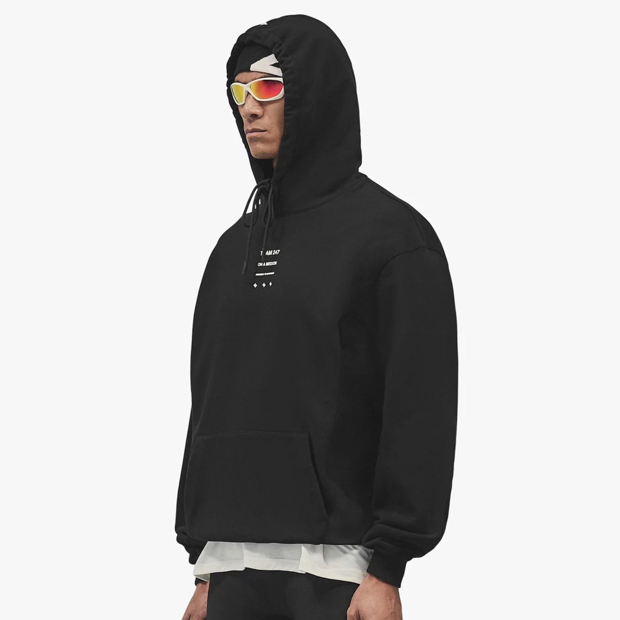 Represent Black 24/7 Uprising Oversized Hoodie