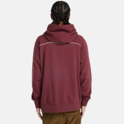 Timberland Oval Logo Burgundy Hoodie