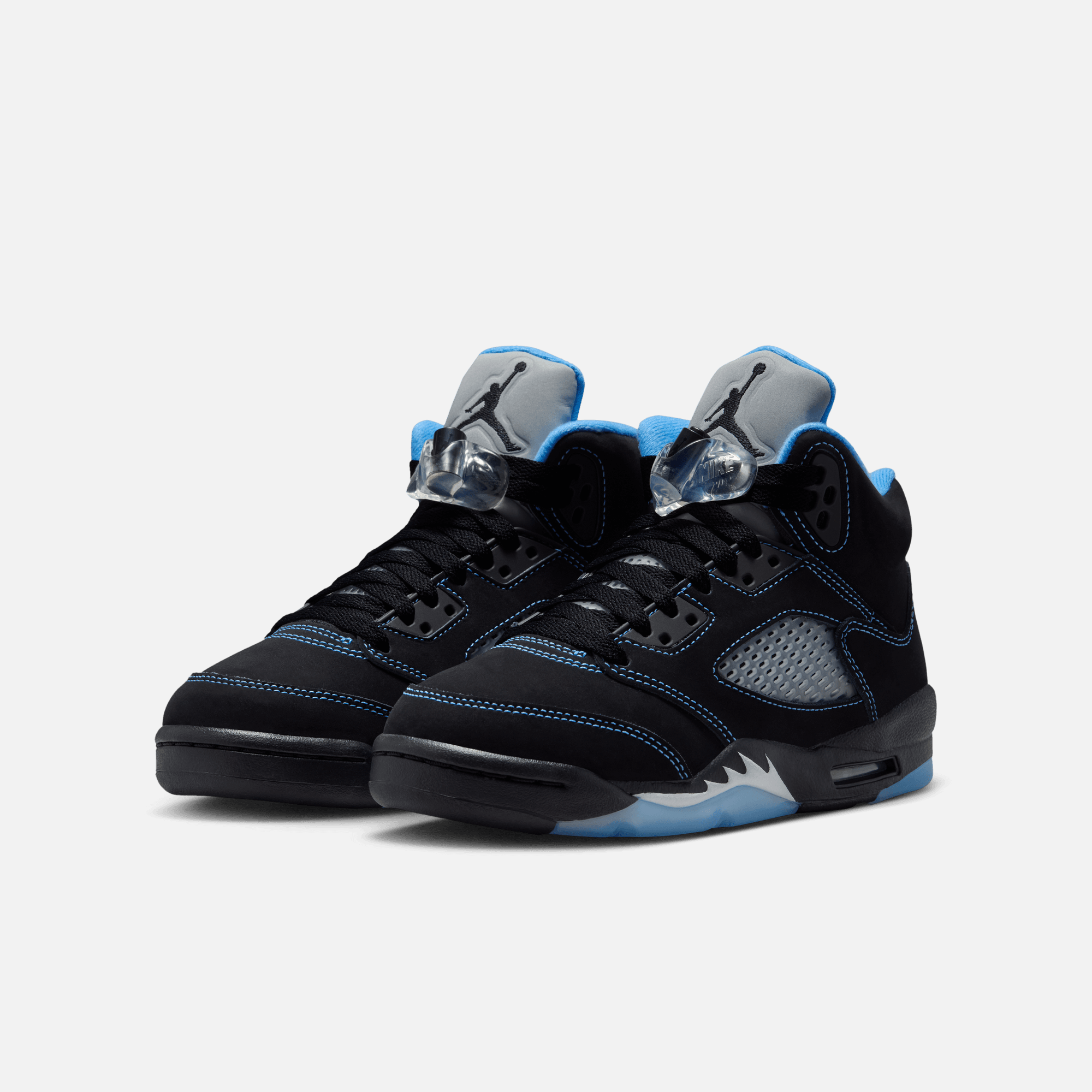Air Jordan Big Kids' 5 Retro Black Carolina (GS)