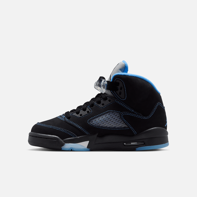 Air Jordan Big Kids' 5 Retro Black Carolina (GS)