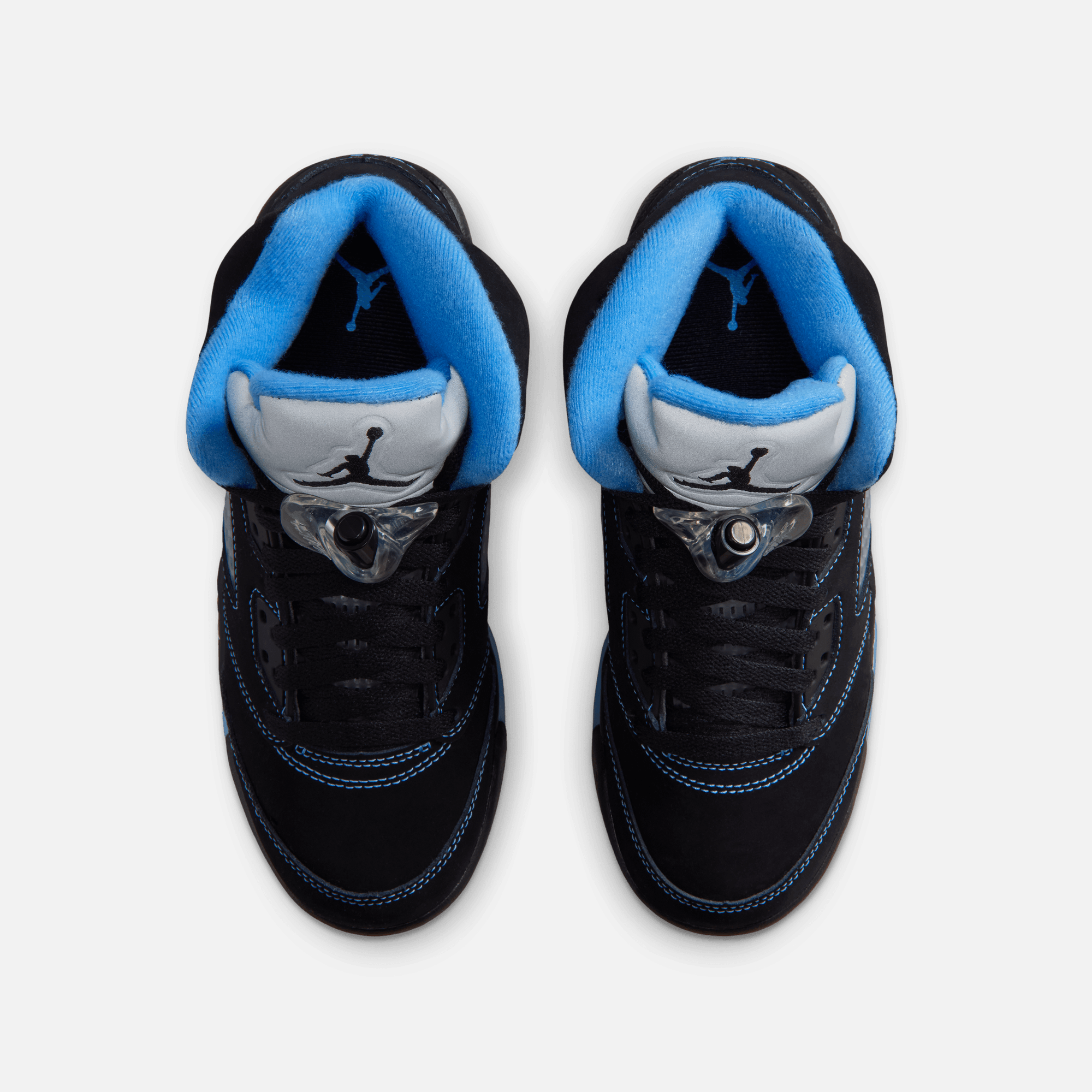 Air Jordan Big Kids' 5 Retro Black Carolina (GS)