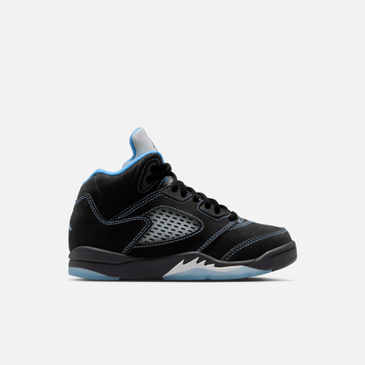 Air Jordan Kids' 5 Retro Black Carolina (PS)