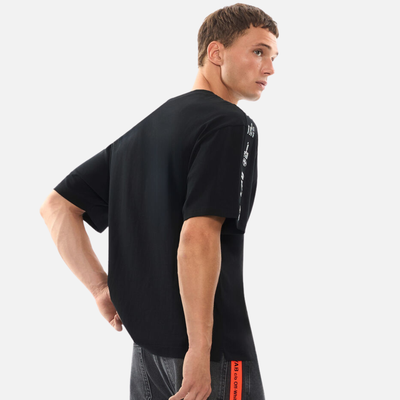 Off White Black Logo Taped T-Shirt
