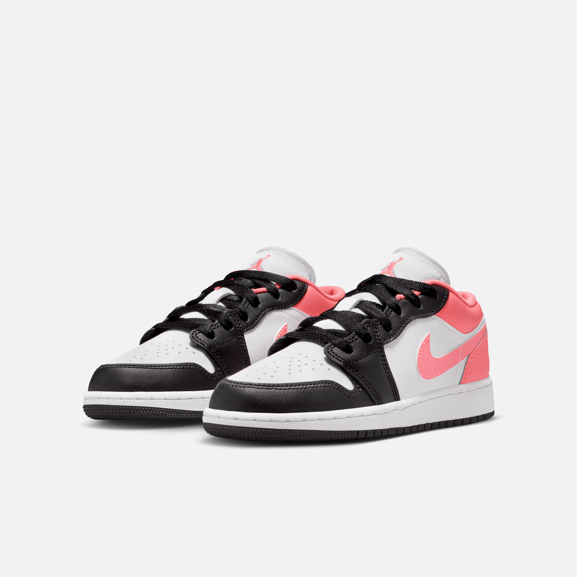 Air Jordan Big Kids' 1 Low Black Pink Glaze (GS)