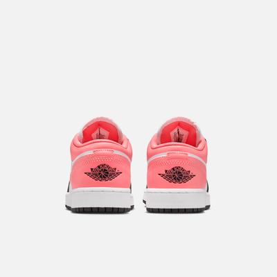 Air Jordan Big Kids' 1 Low Black Pink Glaze (GS)