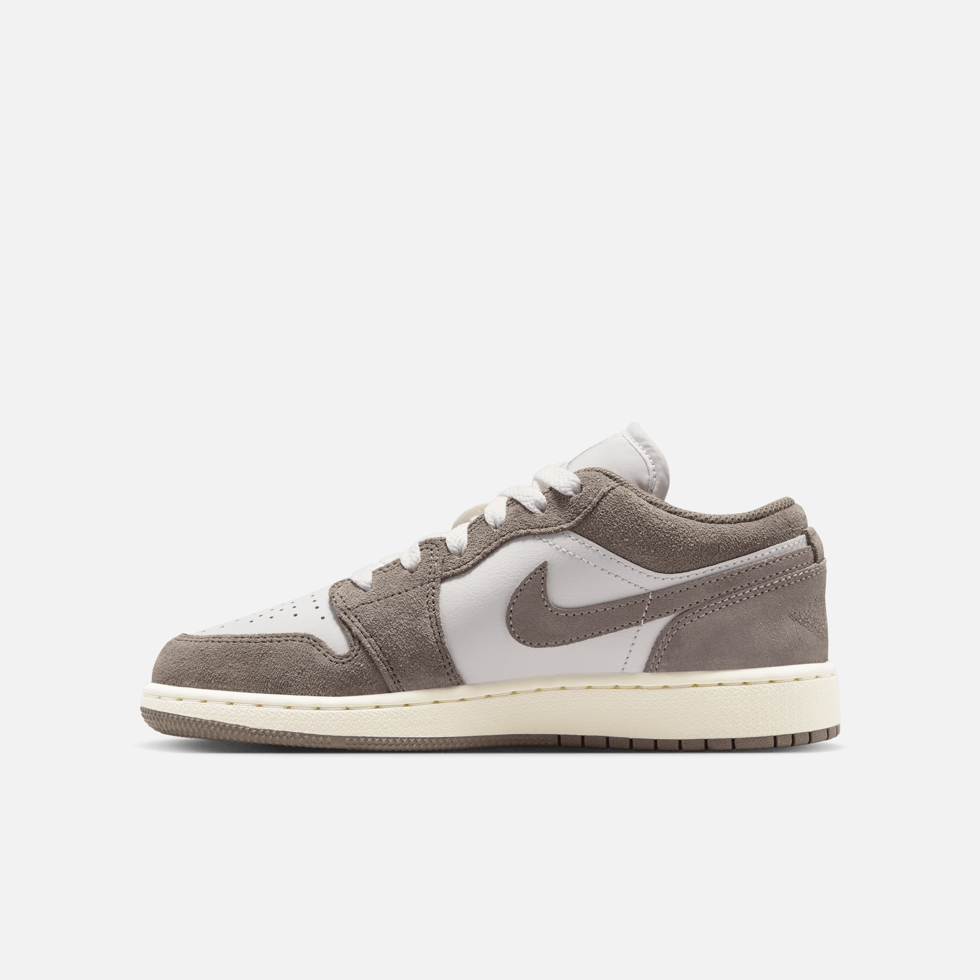 Air Jordan Big Kids' 1 Low Olive Grey Enigma Stone (GS)