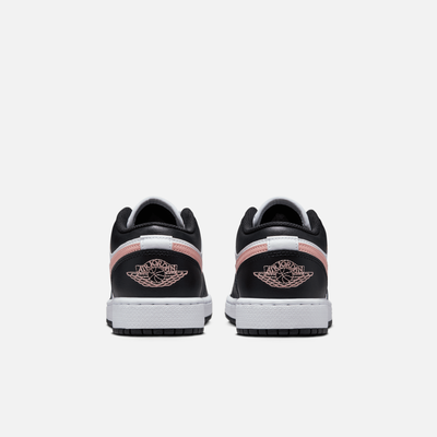Air Jordan Big Kids' 1 Low Black Rust Pink (GS)