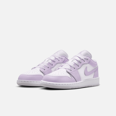 Air Jordan Big Kids' 1 Low Barely Grape Violet Mist (GS)
