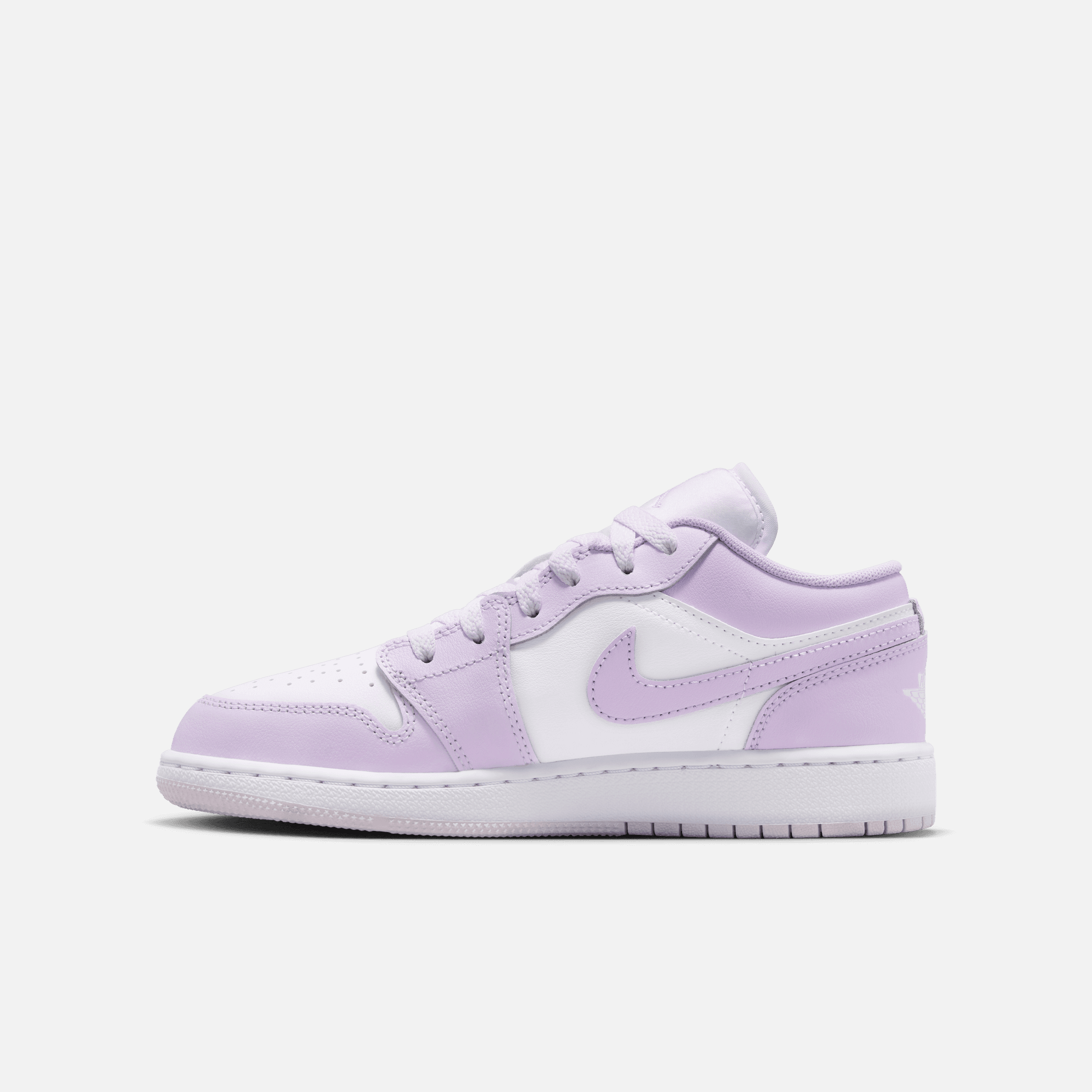 Air Jordan Big Kids' 1 Low Barely Grape Violet Mist (GS)