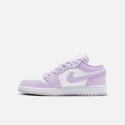 Air Jordan Big Kids' 1 Low Barely Grape Violet Mist (GS)